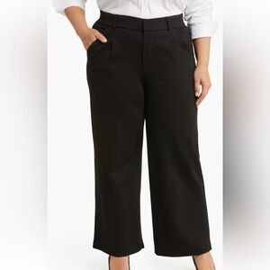 Wit & Wisdom Absolution Sky Rise Wide Leg Pant Black 22W